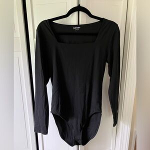 Old Navy Black Fitted Bodysuit